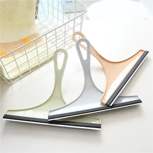 Household glass squeegee window cleaning tool with soft rubber for bathroom tiles
