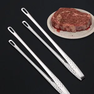 Pince à Barbecue Coréenne en Acier Inoxydable Pince à Aliments de Cuisine Pince à Steak Pain Ustensiles de Cuisine