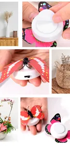 LED leuchtende Schmetterling Nachtlicht bunte blinkende Wandaufkleber Dekoration Lampe