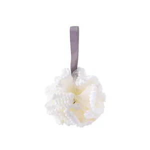 Grand pouf de douche perle éponge de bain filet doux pour le corps femmes et hommes usage