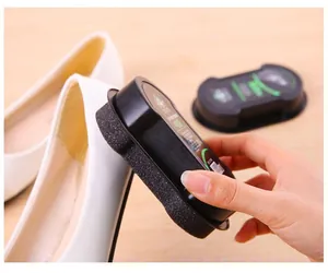 Spugna per lucidatura scarpe a doppio lato con cera per la cura e la pulizia rapida della pelle.