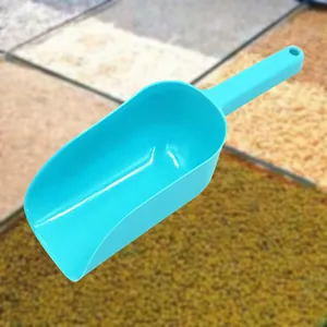 Pelle multi-usage en plastique turquoise pour cuisine, farine, riz, glaçons et aliments secs.