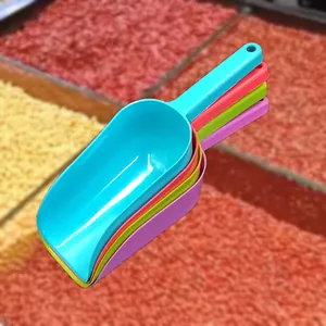 Ensemble de pelle en plastique polyvalente, pelle à farine de cuisine robuste pour céréales.
