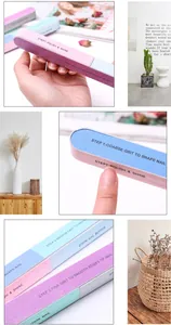 Lime à ongles et bloc polisseur à 7 faces pour manucure professionnelle et soin des mains.