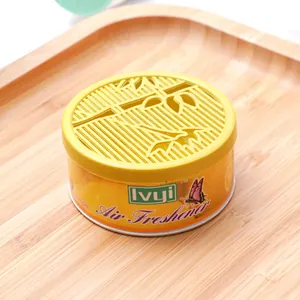 Solid air freshener for home and car, long lasting deodorizer fragrance can.