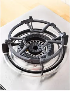 Cast iron gas stove rack universal burner grate non-slip kitchen cooktop accessory durable.
