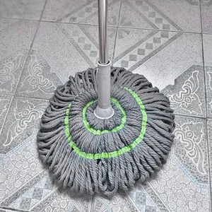 Household Hand Free Self Wringing Telescopic Mop Wet And Dry Rotary Floor Mop