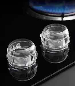 Couvercle de protection en plastique transparent pour bouton de cuisiniere a gaz.