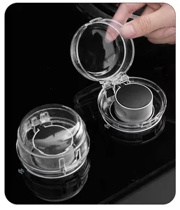 Couvercle de protection transparent pour bouton de cuisinière sécurité enfant détail