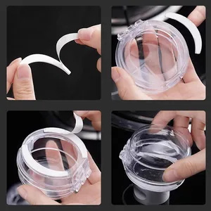 Couvercle de protection transparent pour bouton de cuisinière à gaz, sécurité enfant.