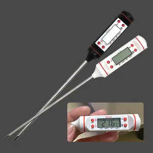 Digitales Lebensmittel Fleisch Kochthermometer mit Edelstahlsonde Kuechenwerkzeug.