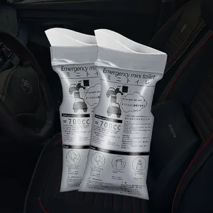 Tragbarer, einmaliger Notfall-Urinbeutel 700ml für Autoreisen, Camping und Outdoor-Aktivitäten.
