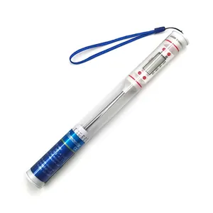 Digitales Bratenthermometer mit Schutzhülle und Kordel, LCD-Bildschirm und Edelstahlsonde.