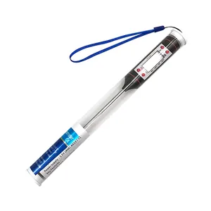 Termometro digitale per alimenti e carne da cucina con tubo di protezione e cordino blu