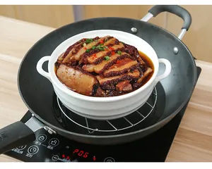RVS stoomrek voor keuken, multifunctionele hoge stoominzet voor het koken van voedsel.