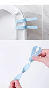 Elevador de tapa de inodoro de silicona asa higiénica anti-suciedad accesorio de baño