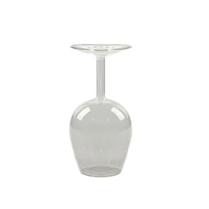 Bicchiere da vino rosso creativo capovolto con design a imbuto antigoccia per il bar