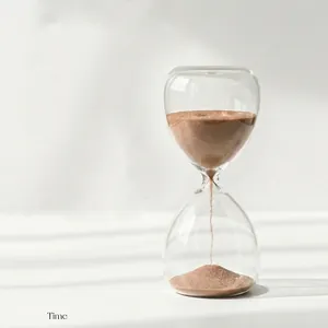 Sablier en Verre Borosilicaté Minimaliste Nordique Minuteur de Bureau Moderne Ornement Créatif Cadeau Maison Bureau Fait à Main