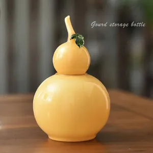 Frasco de Almacenamiento de Vidrio Creativo con Forma de Calabaza con Tapa Botella de Caramelo Decorativa Organizador de Cocina Multicolor para Snacks Granos Nueces Decoración del Hogar