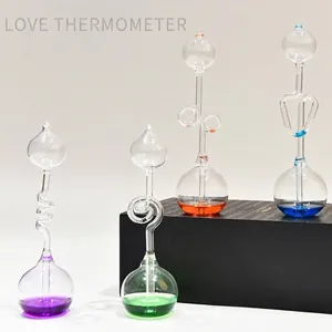 Termometro dell'Amore in Vetro Hand Boiler Sfera di Franklin Esperimento di Fisica Ornamenti in Vetro Creativi Casa