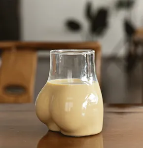 Taza de café creativa con forma de glúteos, diseño único para decoración de hogar
