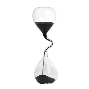 Elegante clessidra con un esclusivo collo curvo per decorazioni domestiche o d'ufficio