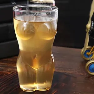 Handgefertigtes Glas in Frauenkörper-Form für Bier Cocktails und Party Trinkgeschirr