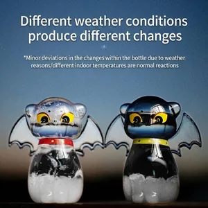 Bouteille de prévision météo en forme de chat Storm Glass pour décoration et cadeau