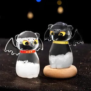 Ensemble de bouteilles en verre tempête chat créatif pour prévisions météo cadeau