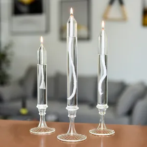 Juego de 3 lámparas de aceite de vidrio de estilo nórdico para decoración romántica