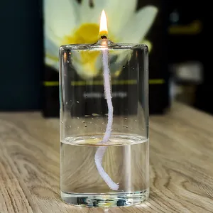 Creative transparent glass oil lamp candle holder for elegant European home decor