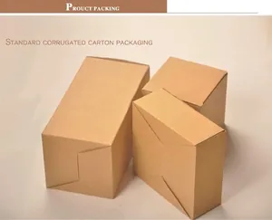 Standard brown corrugated cardboard boxes for creative DIY glass dome packaging design
