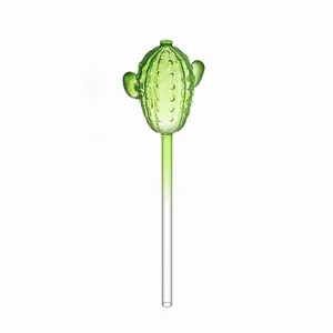 Kreative grüne Kaktus-Glas-Bewässerungskugeln für dekorative Zimmerpflanzen