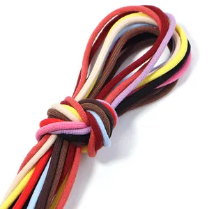 Colorful elastic cord for DIY crafts, shoelaces, clothing drawstrings, and packaging use.