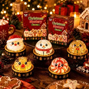 Jouets à presser festifs en forme de baozi pour le stress de Noël et la décoration