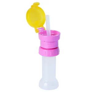 Tappo con cannuccia per bottiglia bambini 2 in 1 silicone alimentare anti-soffocamento