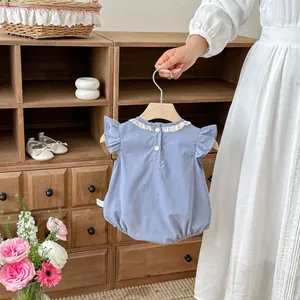 Sommer Baby Mädchen Spitze Strampler süße Kleinkind Kleidung Rüschen Body süße Säugling Bekleidung