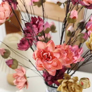 Künstliche Seidenblumen Zweige künstliche Blumenarrangements für Hochzeits- und Partydeko
