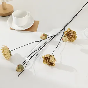 Künstliche verwelkte Schmetterlingsblume Zweig Seidenblume Hochzeit Heimdeko Detail