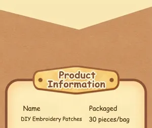 DIY cute cartoon pet embroidery patches for clothing repair decorative badges 30pcs/bag