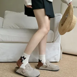 Cute cartoon cat pattern short socks women spring summer casual breathable ankle socks soft comfort