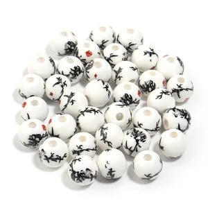 Perline di ceramica in stile cinese per bracciali collane forcine accessori fai da te fatti a mano.
