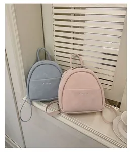 Small women backpack casual stylish fashion PU leather mini backpack lightweight daily bags.