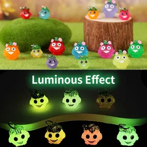 Breloques de lutins en résine phosphorescents pour décorations de micro-jardin