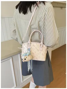 Japanese Korean style crossbody bag cartoon print fashion shoulder bucket bag for women