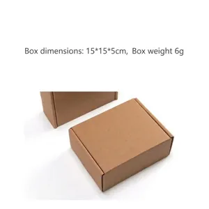 Brown corrugated cardboard gift mailing boxes for shipping apparel and leather belts securely.