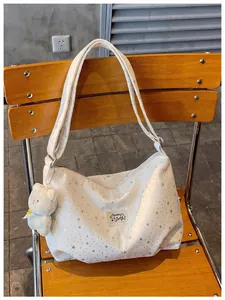 Borsa a tracolla grande capacità con motivo a stelle da donna borsa casual giornaliera