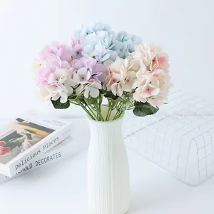 Ramo de hortensias artificiales de seda flores falsas decoración boda hogar detalle