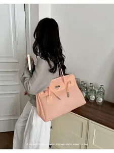 Summer new jelly tote bag large capacity casual shoulder bag women stylish handbag 2026