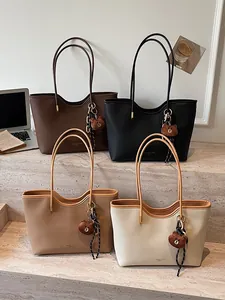 Large capacity tote bag for women summer fashion casual shoulder bag high-end texture stylish handbag